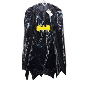 Batgirl Womens Costume With Cape Size Medium Black & Yellow